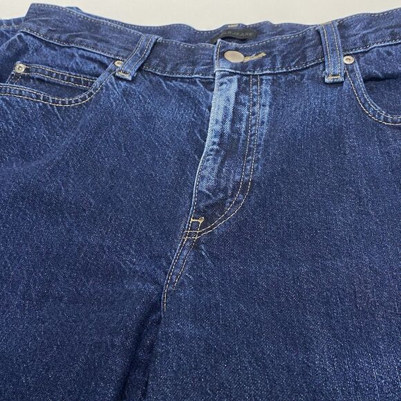 Uniqlo Wide Leg Straight Jeans Women’s 27 W30 L30 Blue High Rise 100% Cotton - Picture 3 of 9